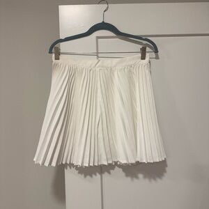 SHEIN White Mini Tennis Pleated Skater Skirt